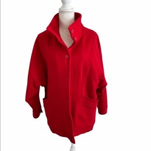 Vintage Woolrich red wool lined jacket coat